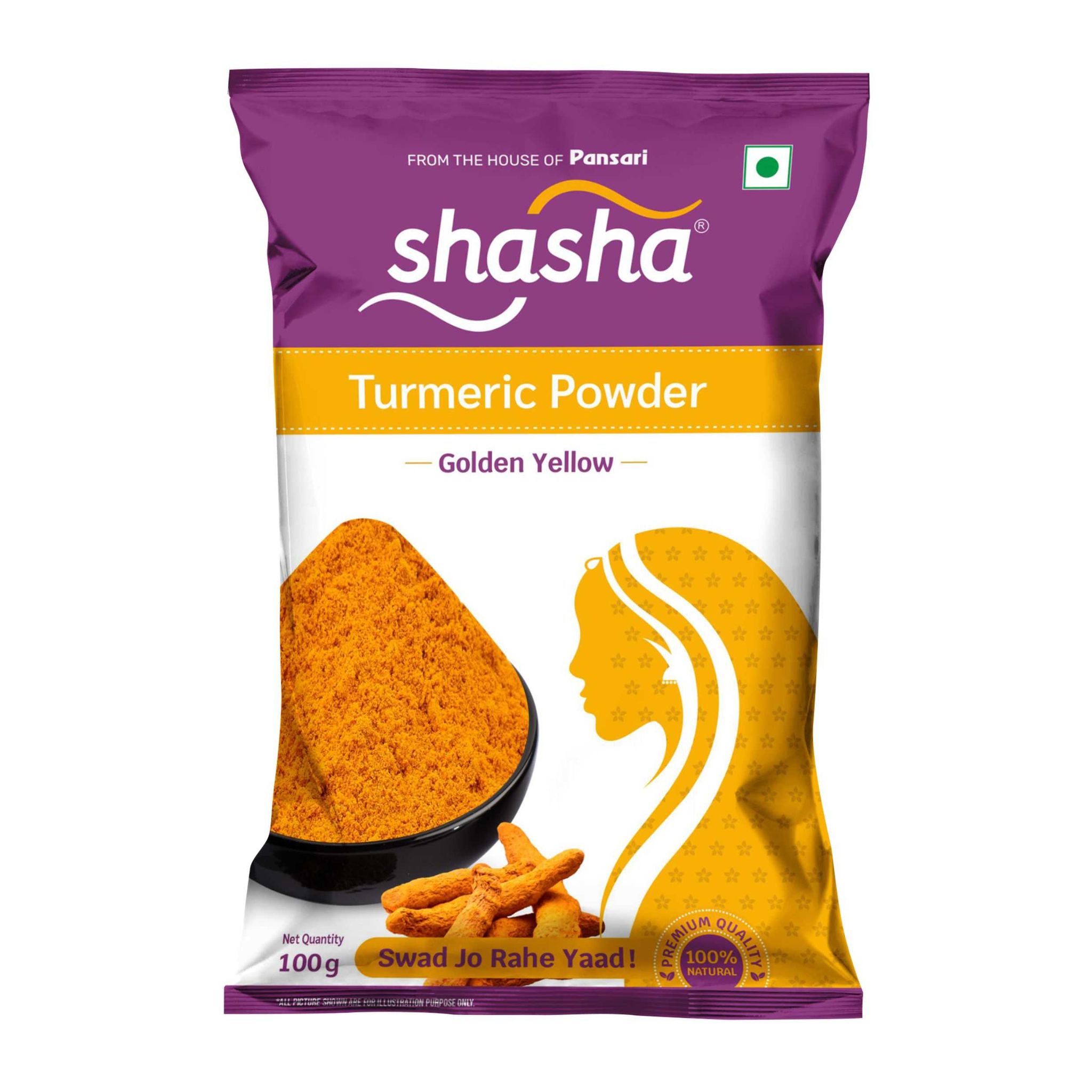 Shasha Powdered Spices – Haldi 100g