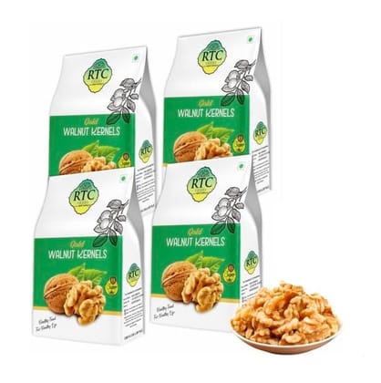 RTC FOODS |Walnut Kernels Gold Without Shell Rich Source of Iron and Protein | Omega 3 Food | RIch in Antioxidants | Delicious and Healthy | Akhrot | Dry Fruits