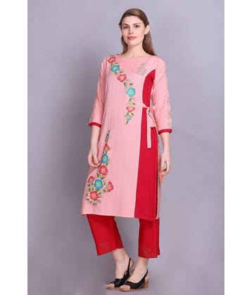 ELTHIA - Green Cotton Women's Straight Kurti ( Pack of 1 )