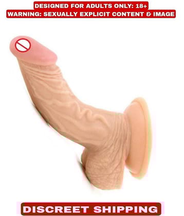 Sex Tantra - Silicone Bendable Dildo  PREMIUM QUALITY REALISTIC 5 INCH PINKHEAD CUR_VED STRONG SUCTION DILDO FOR WOMEN