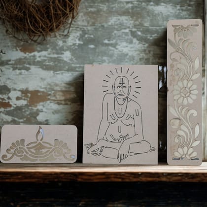 MDF Rangoli Stencils [15X29cm]