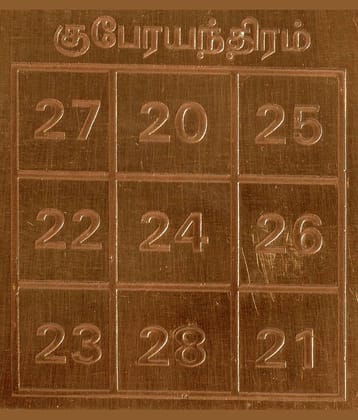 Sri Bakthi Today Kuberan Yen Yantra Kuber Number Kuberan Yendram