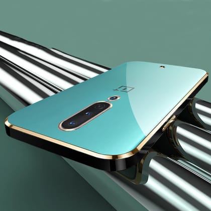 OnePlus 8 Gold Edge Electro-Plating Shining Case-Black