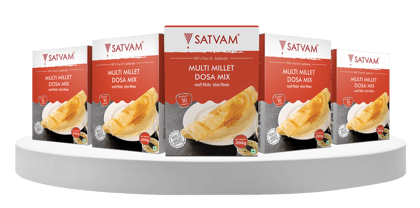 Satvam Multi Millet Handvo Instant Mix (5x200g)-(Pack of 5)