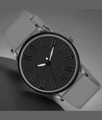 Shivark Black Silicon Analog Men's Watch