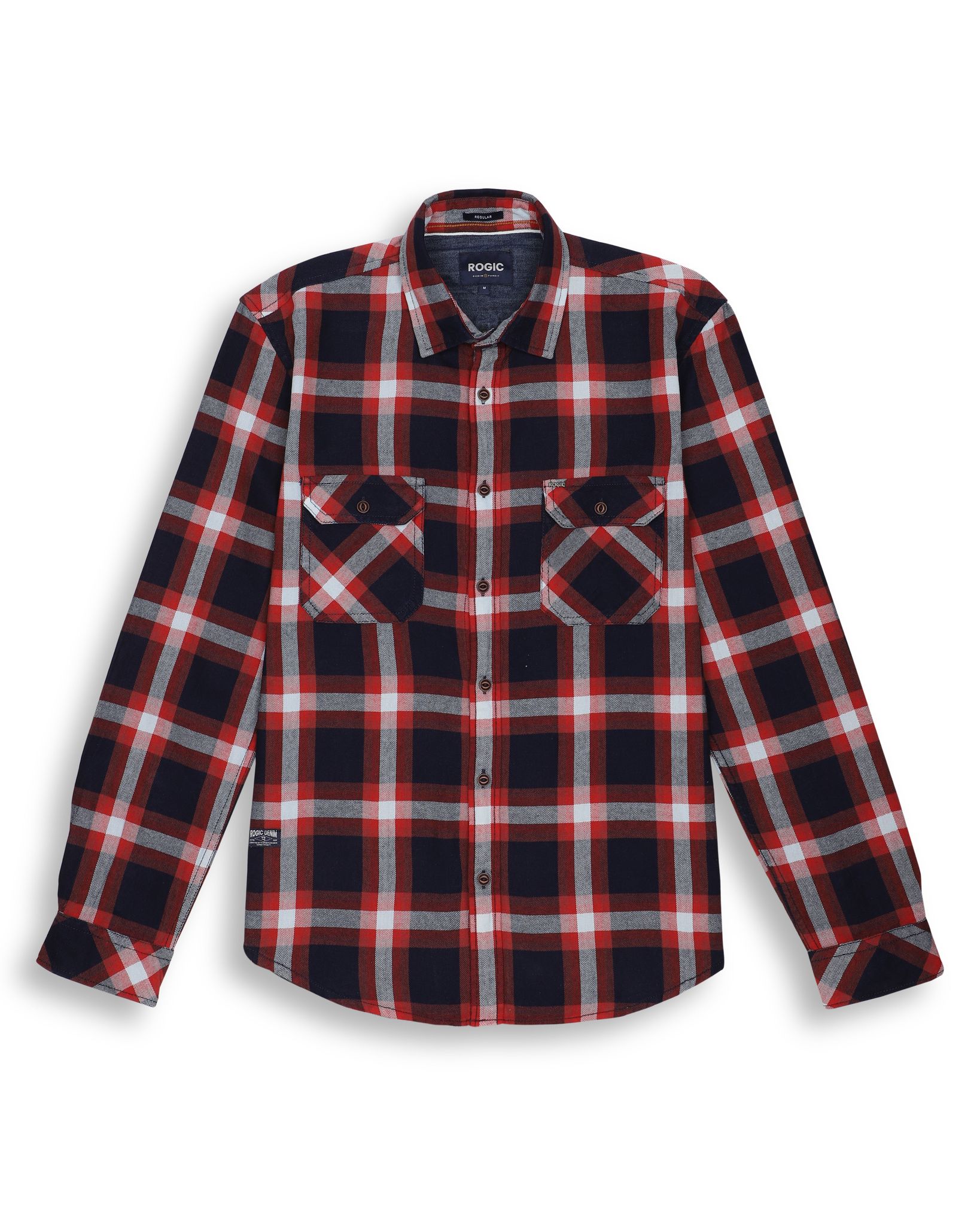 INDIGO PLAIDS SHIRT IN RED-M
