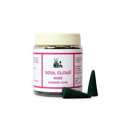 Rose Incense Cones (40 Pcs)