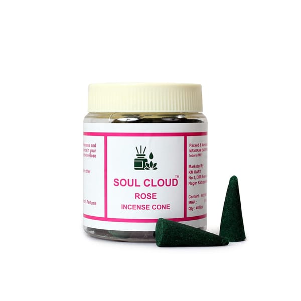 Rose Incense Cones (40 Pcs)