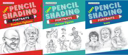 Learn Pencil Shading Portraits - FREEDOM FIGHTERS, HUMAN FIGURES & ICONS [Paperback] [Sep 24, 2023] RPH Editorial Board