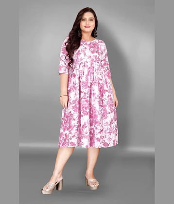 RIAANA Pink Cotton Maternity Tops