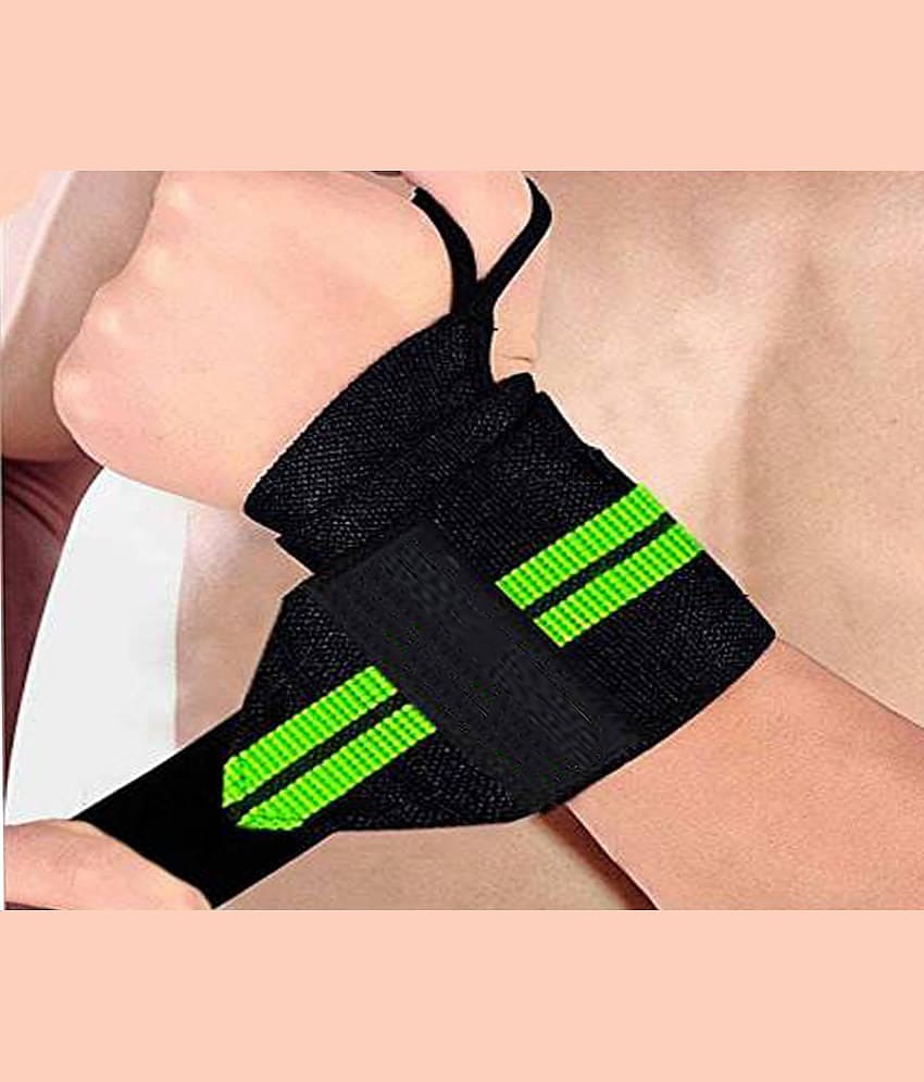 Ajro Deal Gym Wrist Band with Thumb Support 1 Pair (Multicolor)