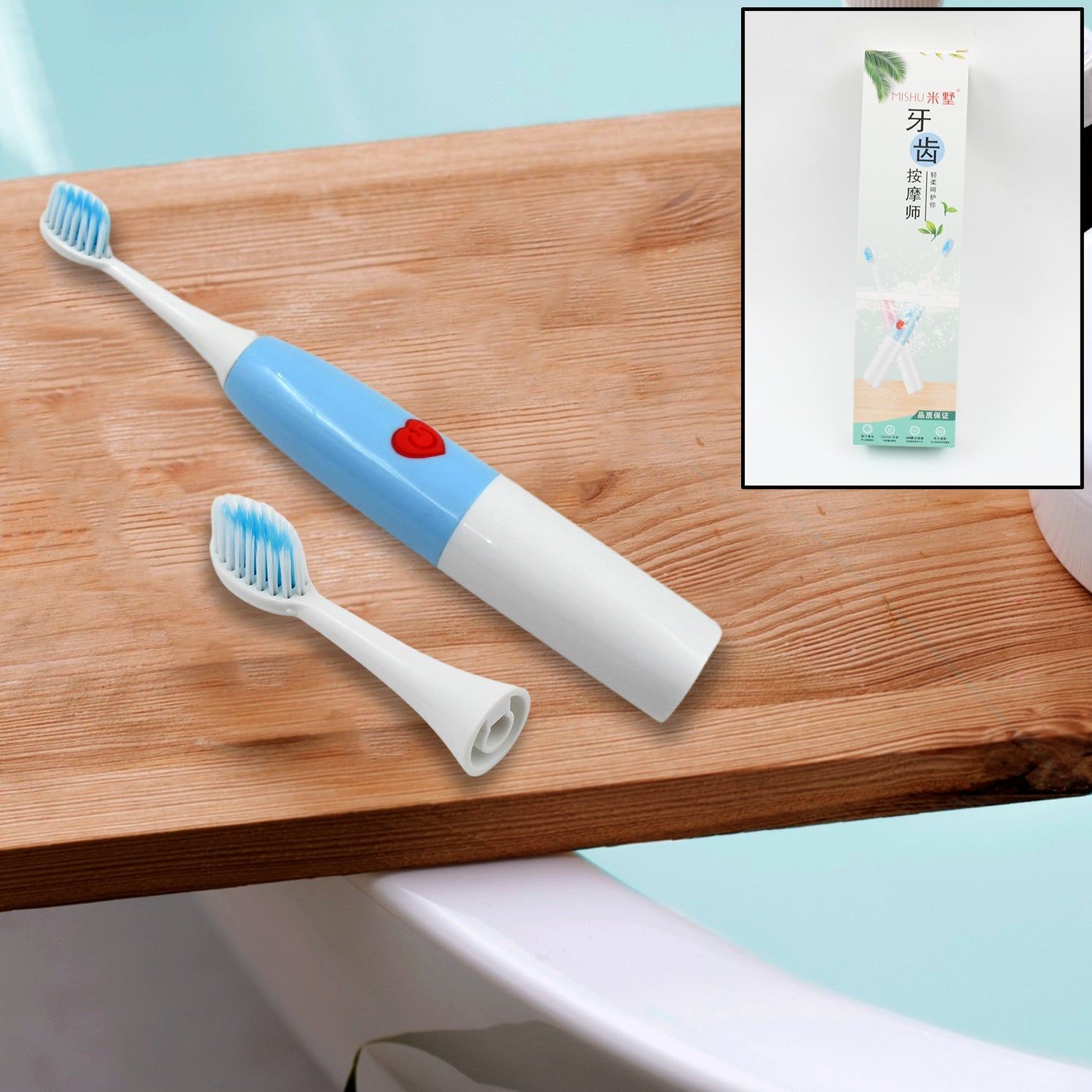 Electric Toothbrush&nbsp;Battery Operate For Home & Travelling Use&nbsp;(1 Pc)