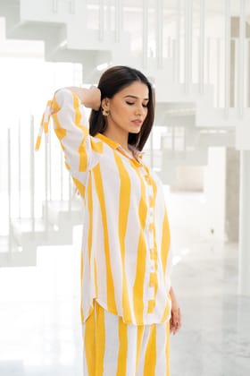 Pink Lemonade Striped Shirt-S
