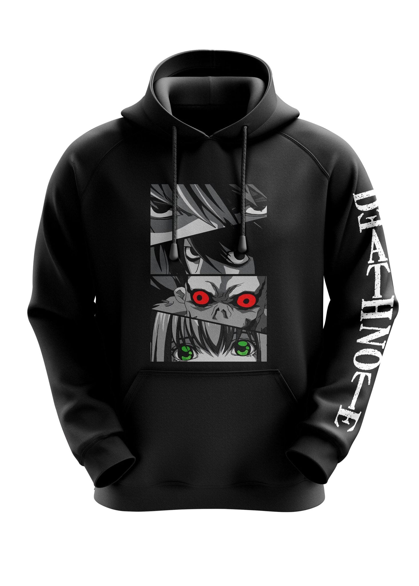 Death note Eyes Hoodie-Black / S