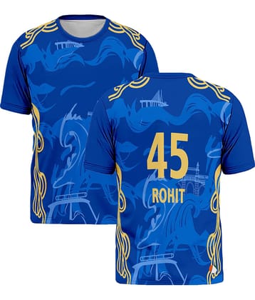THE BLAZZE Sports India IPL Cricket Team T Shirt Jersey For MensFor Mumbai MI Rohit 45
