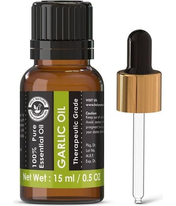 Holy Natural - Garlic Oil Essential Oil 15 mL (Pack of 1)