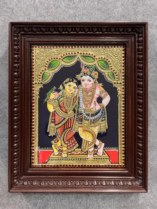Radhe Krishna  - With Frame 18 x 15