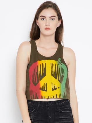PEACE-RASTA-M / Olive