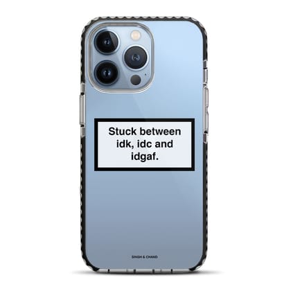 Quirky I don’t care quote iPhone 13 Pro Stride Phone Case-Stride
