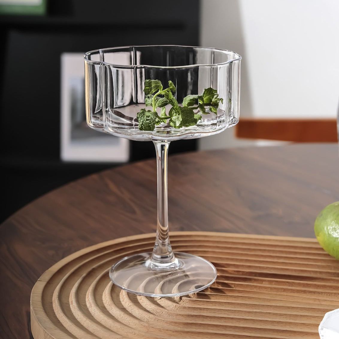 Blooming Cocktail Martini Coupe Glass - Set Of 4