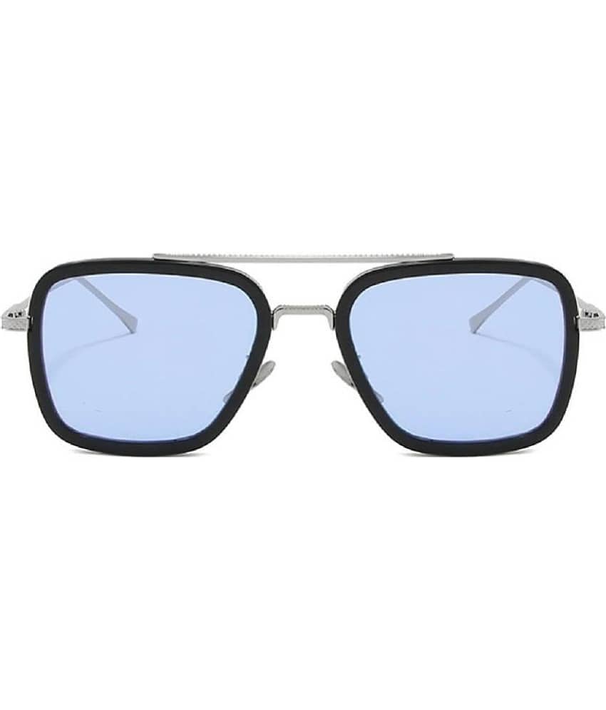Kanny Devis - Silver Rectangular Sunglasses ( Pack of 1 )
