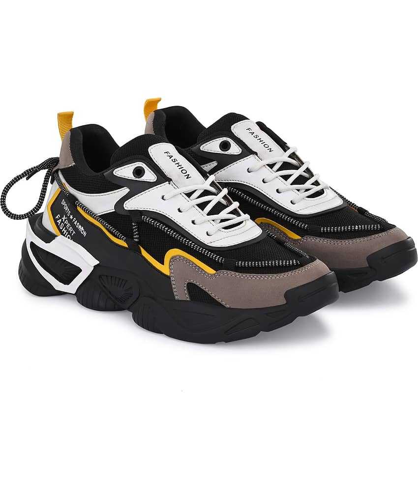 Rising Wolf 7081-Black Black Men's Boat Shoes