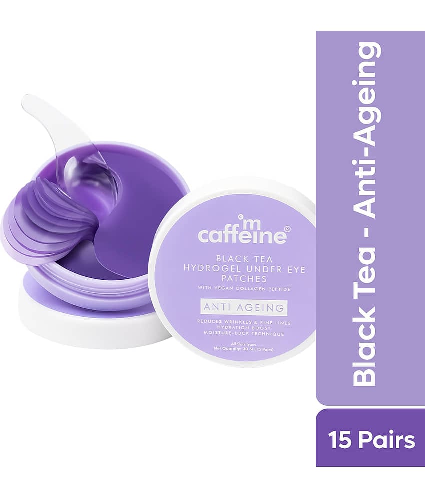 mCaffeine Black Tea Under Eye Patches 30 Patches (Pack of 1)