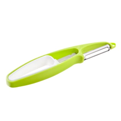 Tomorrow'S Kitchen Peeler & Holder Kitchen Tools, White/Green
