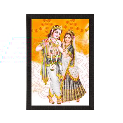 Radha Krishna Painting Digital Printed Religious Wall Art