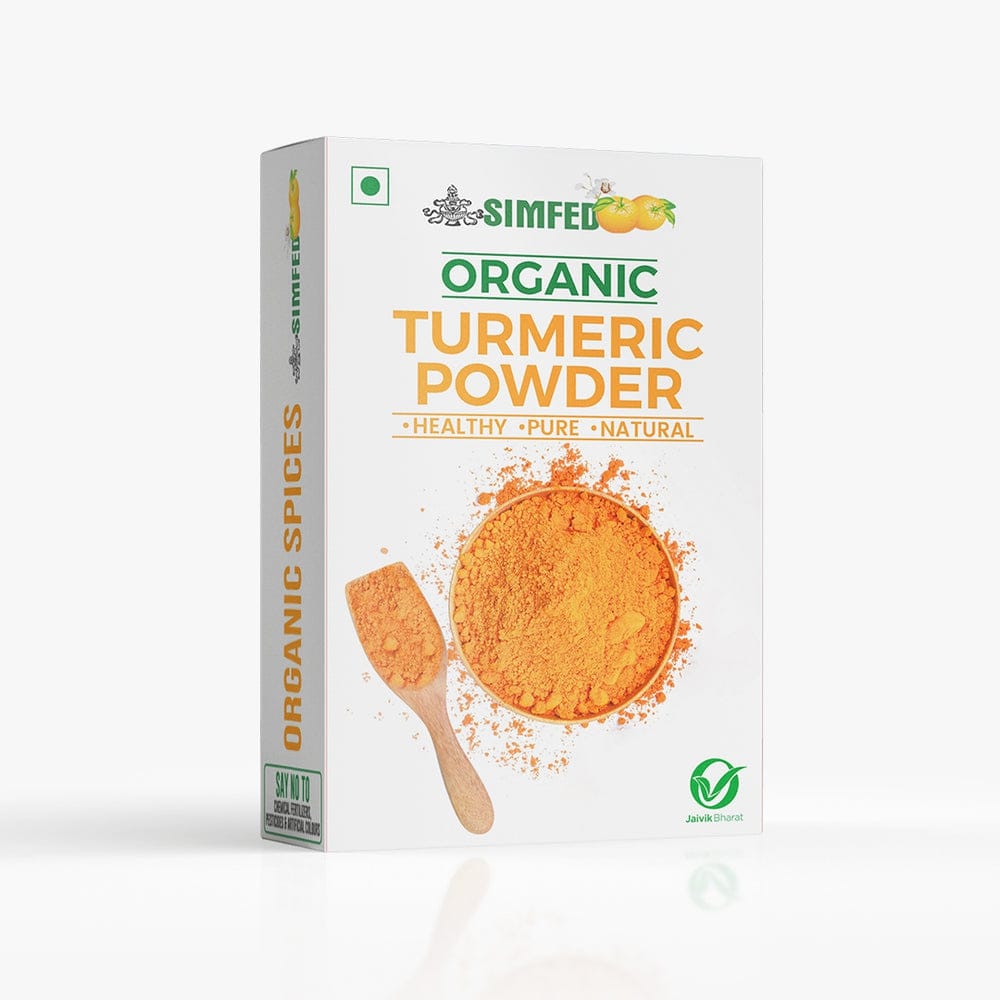 SIMFED Organic Turmeric Powder Haldi 100g Pack of 3