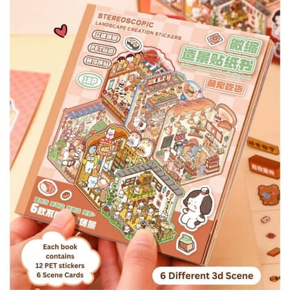Stereoscopic Landscape Creation Sticker Kit