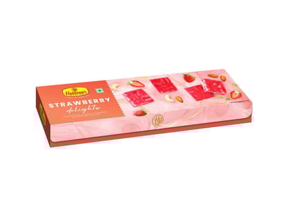 Haldiram's Strawberry Delights Packed Sweets - 125 Gm - Pack of 2