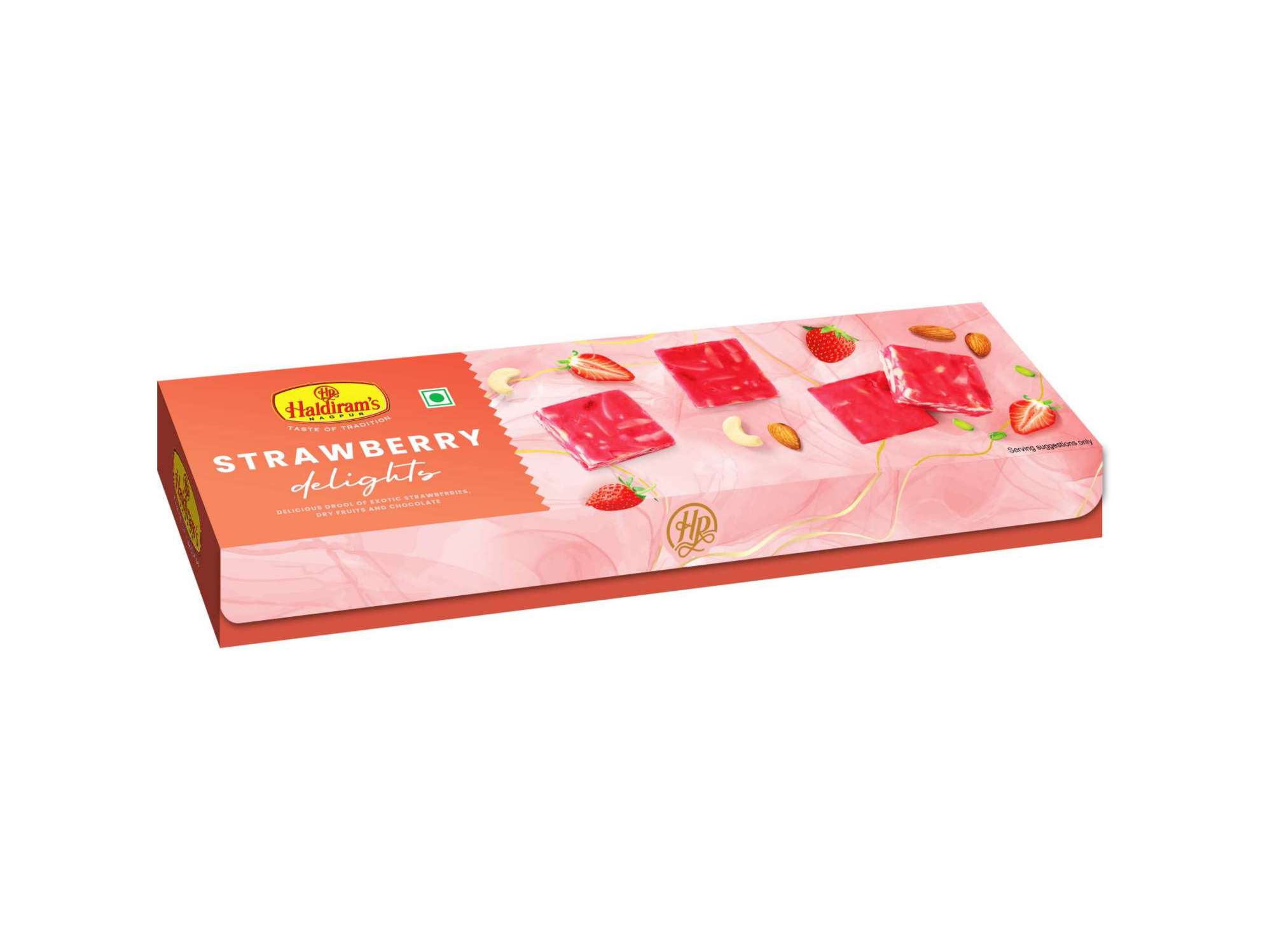 Haldiram's Strawberry Delights Packed Sweets - 125 Gm - Pack of 2