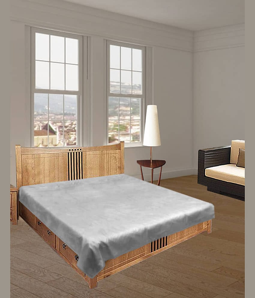 CASA FURNISHING Blue Laminated Bed Protector Sheet ( Pack of 1 )