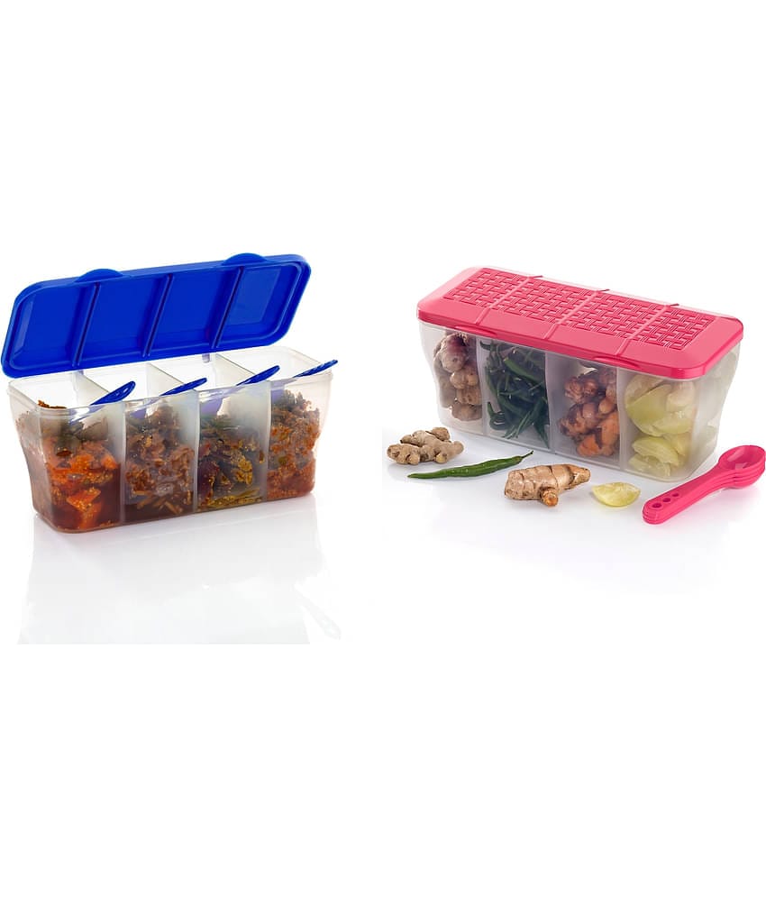 OFFYX - Pickle Container Set PET Multicolor Spice Container ( Set of 2 )