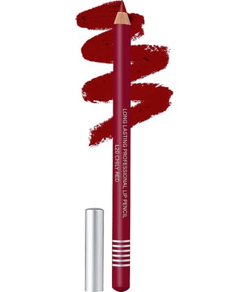 Colors Queen Lip Liner Pencil Non Transfer for Professional Makeup Chilly Red