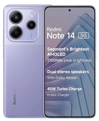 Redmi Note 14 5G Phantom Purple (8GB RAM 128GB ROM)