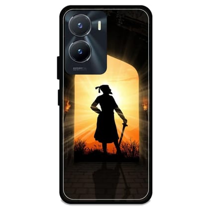 Shivaji Maharaj - Glossy Metal Silicone Case For Vivo Models-Vivo Y35