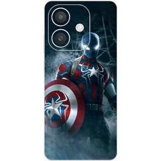 Yug Emporium Back Skin Wrap For Oppo A3x Premium Quality Full Coverage (Spiderman) (Mobile Back Cover, Multicolor)