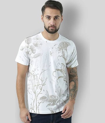 Huetrap Pack of 1 Cotton Regular Fit Men's T-Shirt ( White )