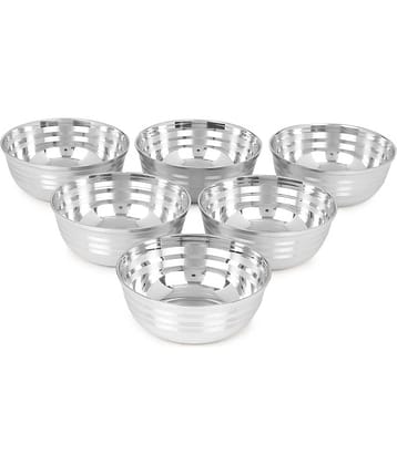Dynore - Soup Bowl Stainless Steel Snacks Bowl 220 mL ( Set of 6 )