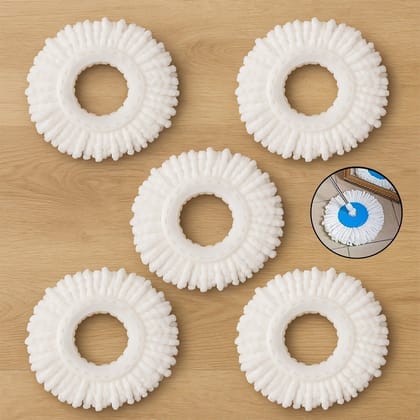 Microfiber Spin Mop Refill Head 360┬░ Rotating Mop (5 Pc) Microfiber Spin Mop Refill Head 360┬░ Rotating Mop (5 Pc)