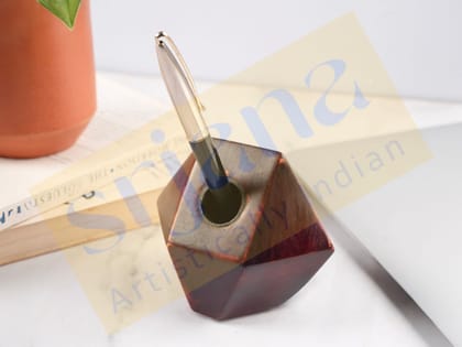 Geometric Wooden Pen Holder Geometric Wooden Pen Holder
