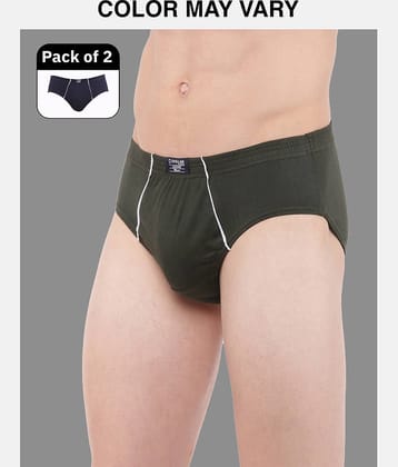 Dollar Lehar Super Combed Cotton Mens Brief - Pack of 2 - (Colour May Vary)