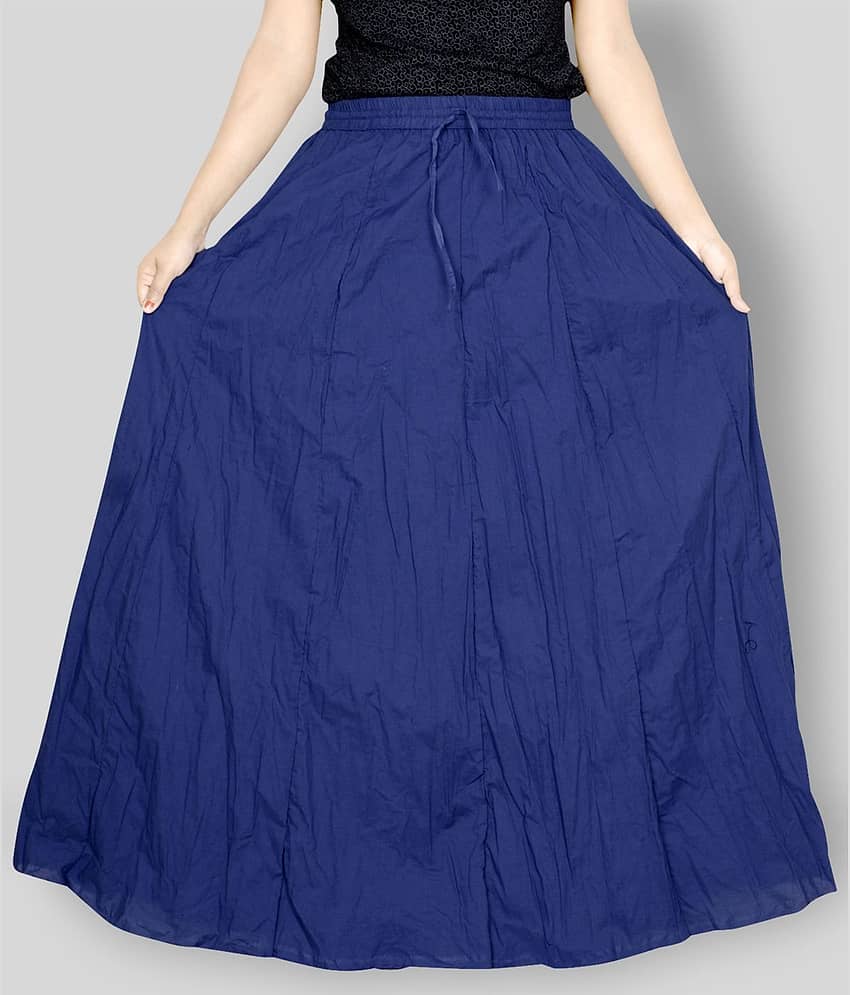 Sttoffa - Blue Cotton Women's Broomstick Skirt ( Pack of 1 )