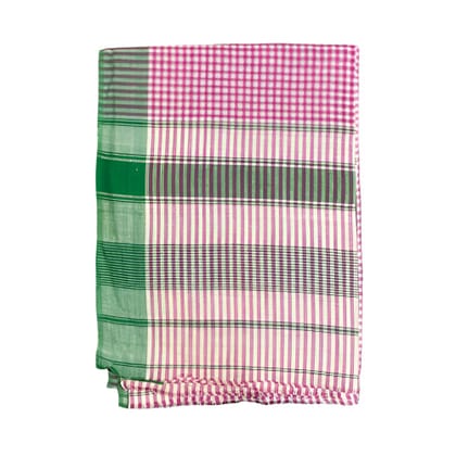 Khudei - Cotton (single)-Green & Red