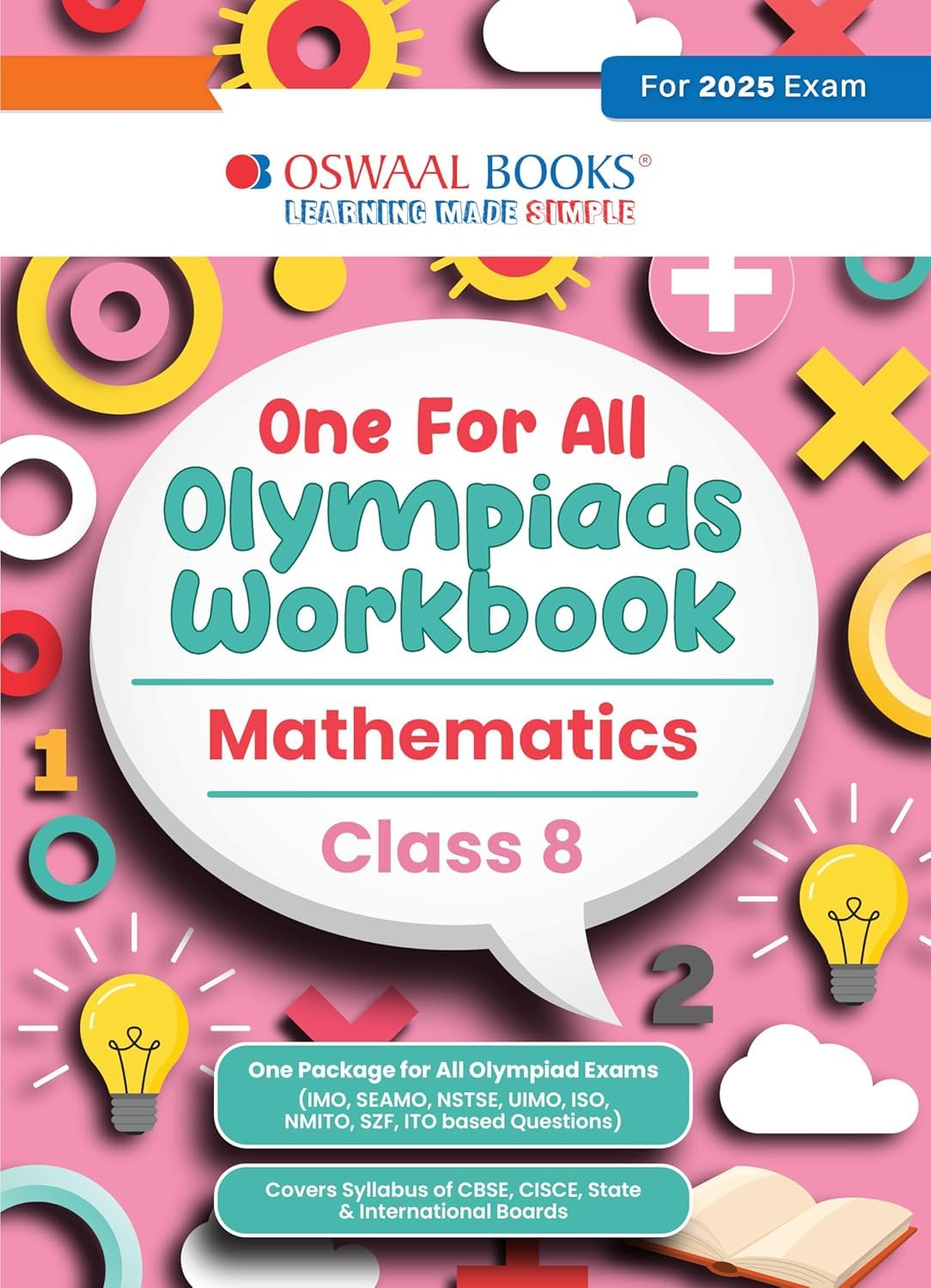 ONE FOR ALL OLYMPIADS WORKBOOK MATHMATICS CLASS 8 OSWAAL BOOKS FOR 2025 EXAM [Paperback] OSWAAL Book & learning Pvt Ltd