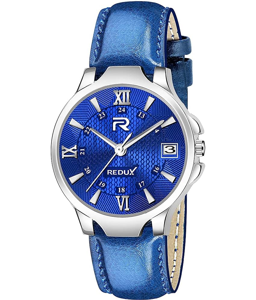 Redux - Blue Leather Analog Womens Watch