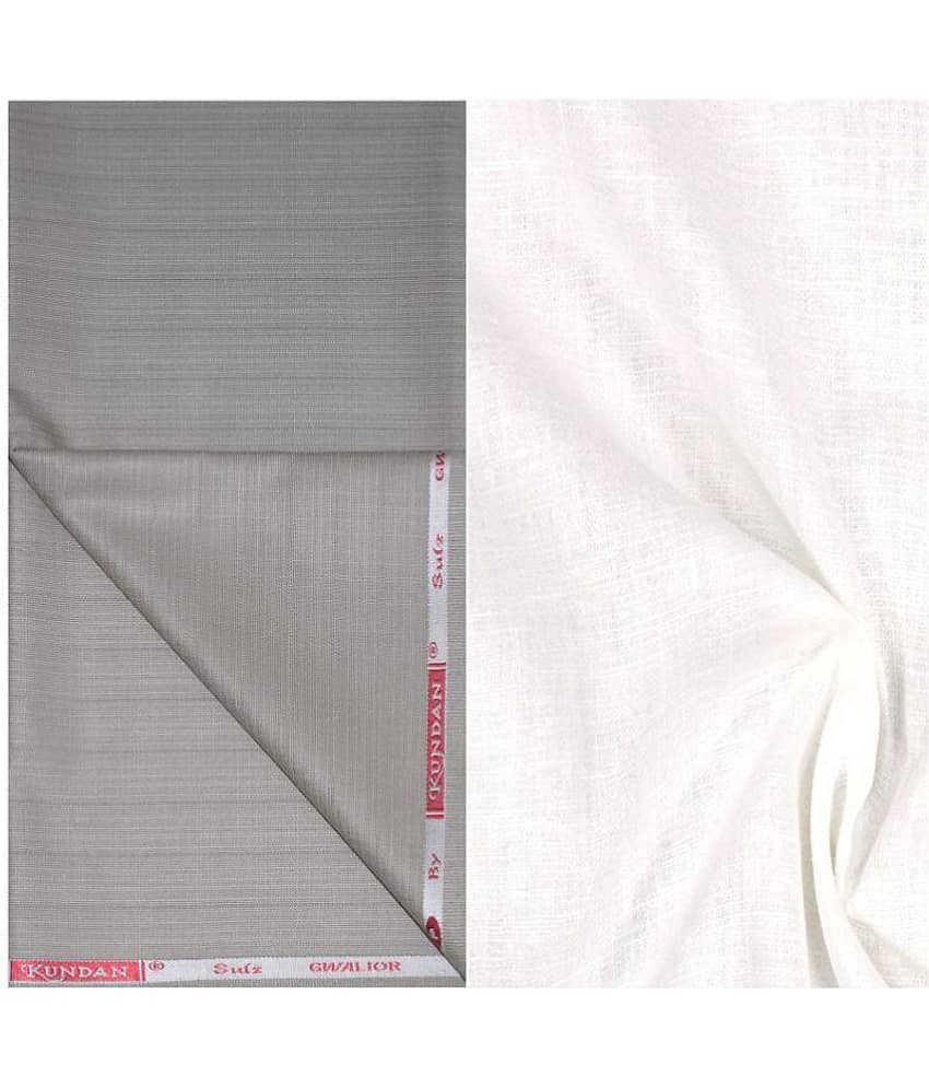 KUNDAN SULZ GWALIOR Multi Poly Viscose Unstitched Shirts & Trousers 1 Pant and Shirt Piece For Men