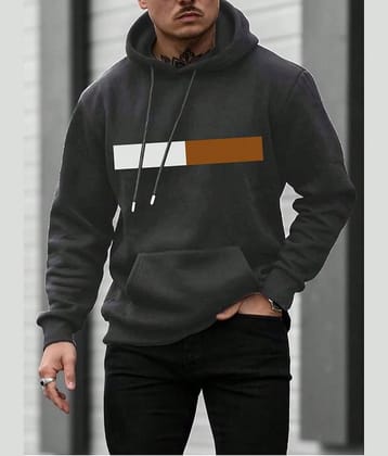 TAZO Cotton Blend Hooded Men's Sweatshirt - Grey ( Pack of 1 )